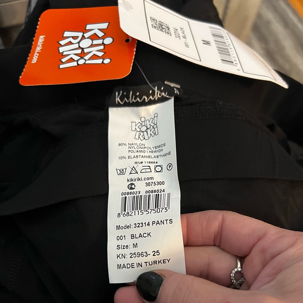Kikirikki SHEER black medium pants. Size M never worn. These are see thru sheer